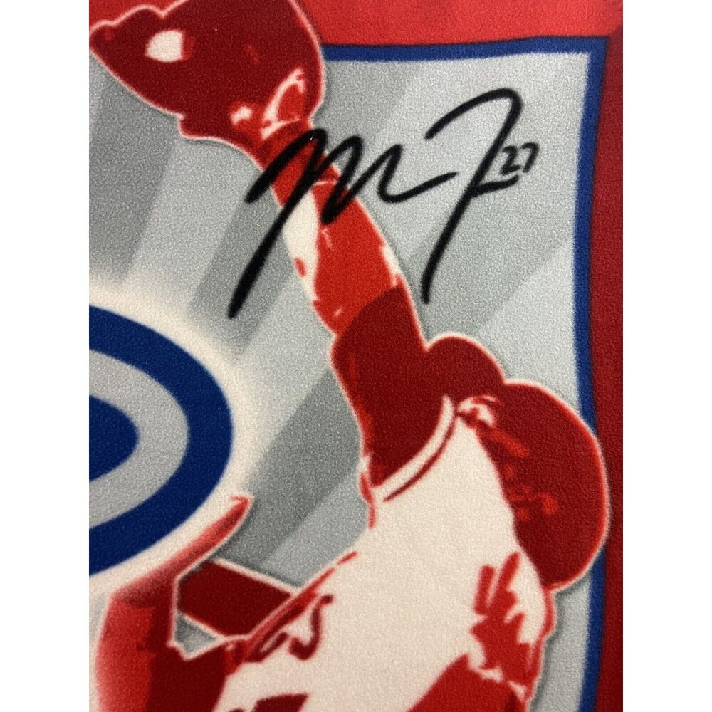 Mike Trout Angels Fleece Throw Blanket 56x46 Red MLB Stadium Giveaway - Picture 11 of 15